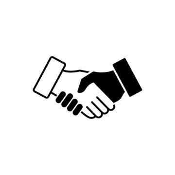 handshake icon vector