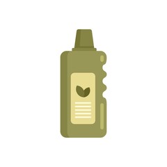 Eco fertilizer icon flat isolated vector