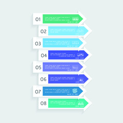 Infographic elements for annual business reports