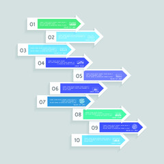 Infographic elements for annual business reports