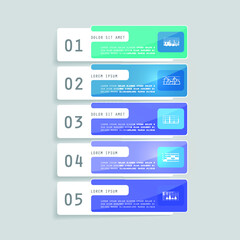 Infographic elements for annual business reports