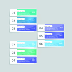 Infographic elements for annual business reports