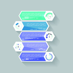 Infographic elements for annual business reports