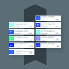 Infographic elements for annual business reports