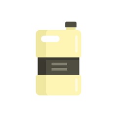 Bio fertilizer canister icon flat isolated vector