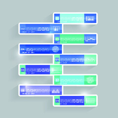 Infographic elements for annual business reports