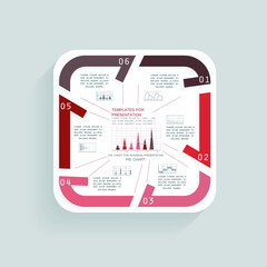 Infographic elements for annual business reports