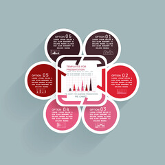 Infographic elements for annual business reports