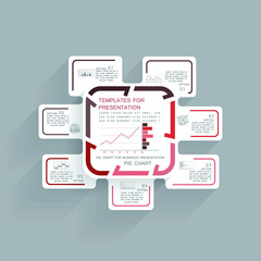 Infographic elements for annual business reports