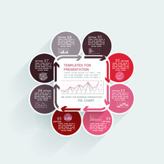 Infographic elements for annual business reports