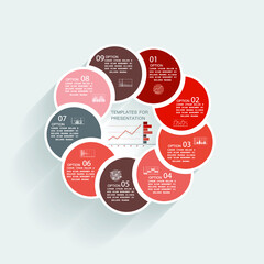 Infographic elements for annual business reports