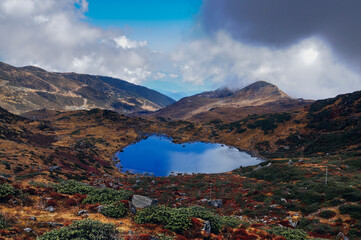 Top view of Kalapokhri lake, Sikkim, Himalayan mountain range, Sikkim - It is one of beautiful...