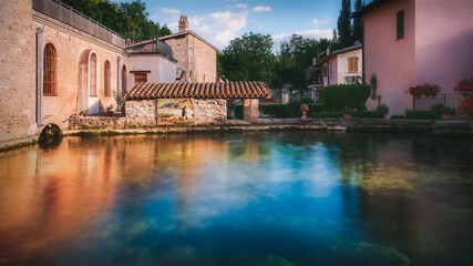 The italian village of Rasiglia, Perugia in Umbria, Italy