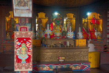 Face of Goutama Buddha, Buddhist religious symbol, Sangchen Dorjee Monastery - Sikkim , India
