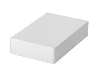 Mockup white box isolated on white background