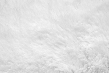 White fluffy fur fabric wool texture background