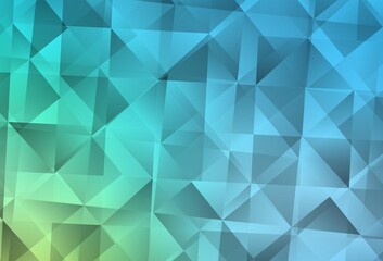 Light Blue, Green vector abstract polygonal background.