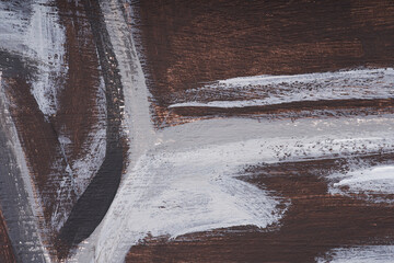 Fototapeta premium abstract oil paint texture on canvas, background Abstract colorful oil painting on canvas. Oil paint texture with brush and palette knife strokes. Multi colored wallpaper. Macro close up acrylic backg