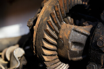 old differential carpart and rust.gear system