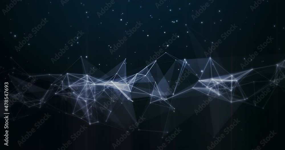Poster plexus concept, lines connection background animation