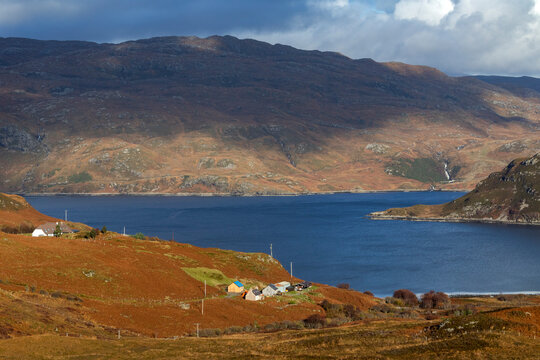 Highland landscape at Loch Glendhu - Scotland