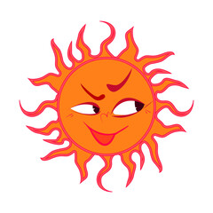 sun cartoon character