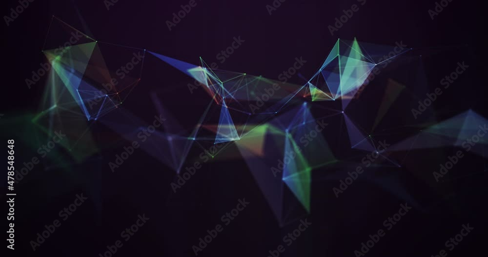 Poster plexus concept, lines connection background animation