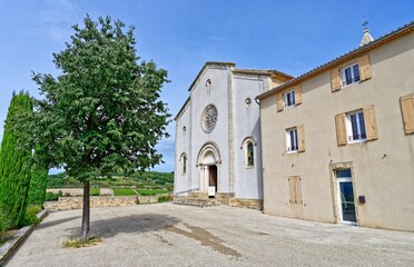 Eglise paroissiale Saint André, Cairanne, Provence-Alpes-Côte d'Azur, France

