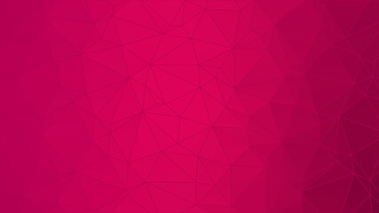 Fototapeta premium Abstract vector background. Magenta gradient illustration for decoration, web design, network triangle pattern