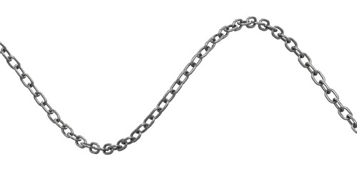 chain, isolated on white background. 3d illustration.