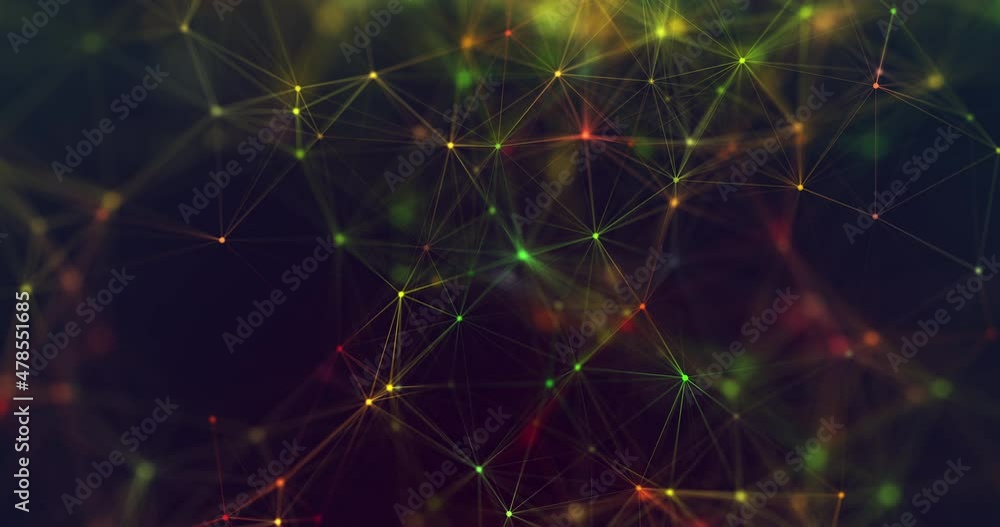 Poster plexus concept, lines connection background animation