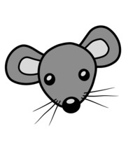 Süße Maus Kopf 