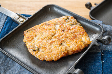 ホットサンドメーカーで作る長芋鉄板焼