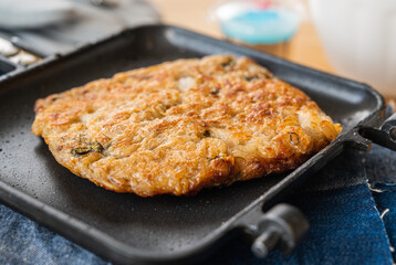 ホットサンドメーカーで作る長芋鉄板焼