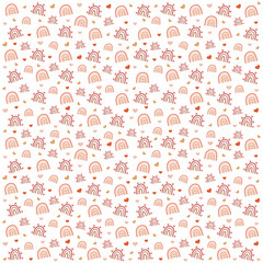 Valentine's day pattern, Love pattern art vector illustration, Digital love pattern, Valentine's day elements vector