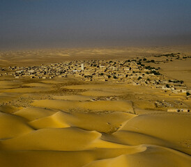 Fototapeta na wymiar Sahara Desert Chinguetti Village Mauritania Africa