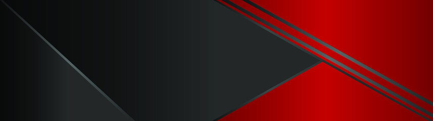 Geometric background. Red, black and gray colors. Decorative web banner or layout. EPS vector illustration