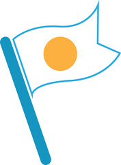 Flag icon sign symbol design