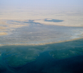 Fototapeta na wymiar Banc d'Arguin National Park Sahara Desert Mauritania Africa