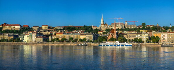 Fototapeta na wymiar Danube river in Budapest, Hungary
