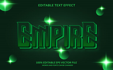 EMPIRE editable text effect