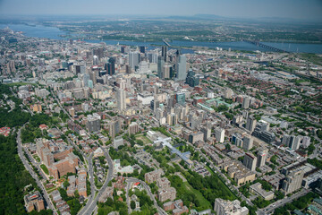 Fototapeta premium Downtown Montreal in Summer Quebec Canada