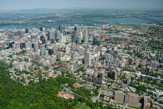 Downtown Montreal in Summer Quebec Canada
