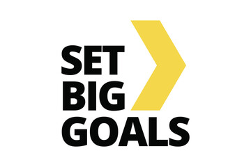 Modern, simple, bold typographic design of a saying 