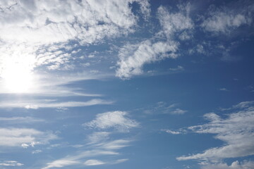 Ciel bleu avec nuages