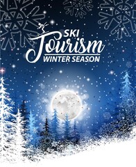 Fototapeta premium ski sports season