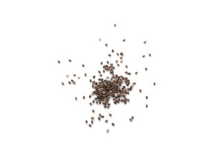 Fototapeta premium Chia seeds isolated on white background