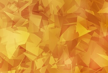 Light Orange vector backdrop with polygonal shapes.