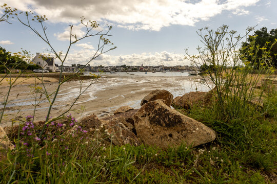 Ria d'Étel : vue sur la rivière d'étél, Bretagne, Morbihan