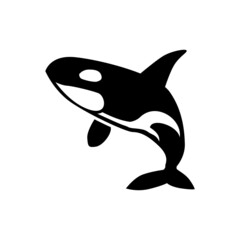 Naklejka premium dolphin icon to logo animal